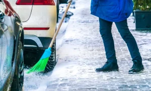how to manage ice on commercial property